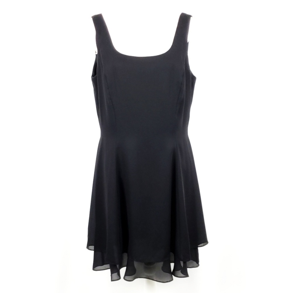 Little Black Dress Double Ruffle Hem Size 14